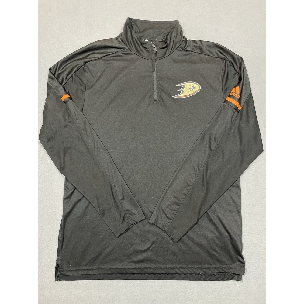 Adidas Anaheim Ducks Quarter Zip Pullover - Large